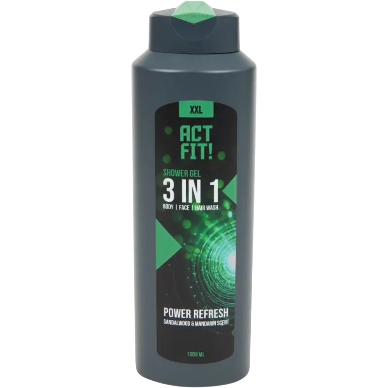 Gel de duș 3 în 1 Actfitpower refresh for men 1000ml