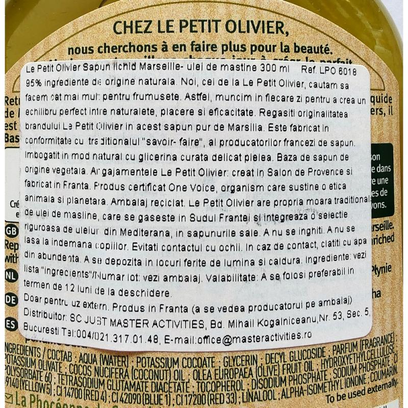 Săpun Lichid Marsilia Le Petit Olivier Lămâie 300ml