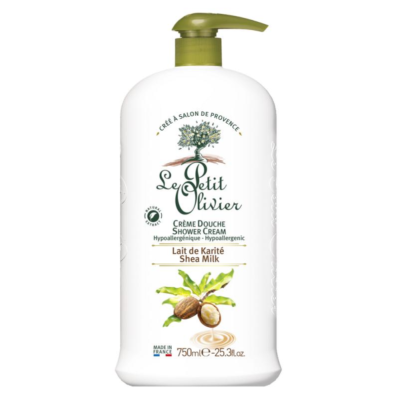 Gel de Duș Cremă Le Petit Olivier Lapte de Shea 750ml