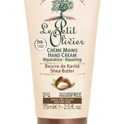 LE PETIT OLIVIER Crema reparatoare pentru maini cu shea,75 ml