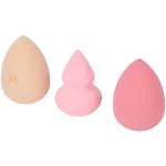 Bureți de machiaj MAX & MORE – set 3 bucăți, pentru aplicare uniformă