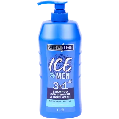 Gel de duș 3 în 1 for men Who's Hair Ice Men 1000ml