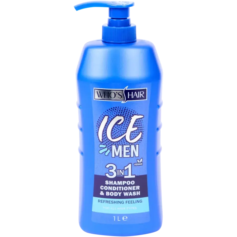 Gel de duș 3 în 1 for men Who's Hair Ice Men 1000ml
